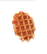 Pure Maple Syrup & Butter Large Liège Belgian Waffle