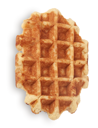 Large Butter Liège Belgian waffle