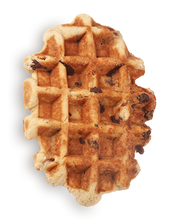 Dark Chocolate Chip Liège Belgian waffle