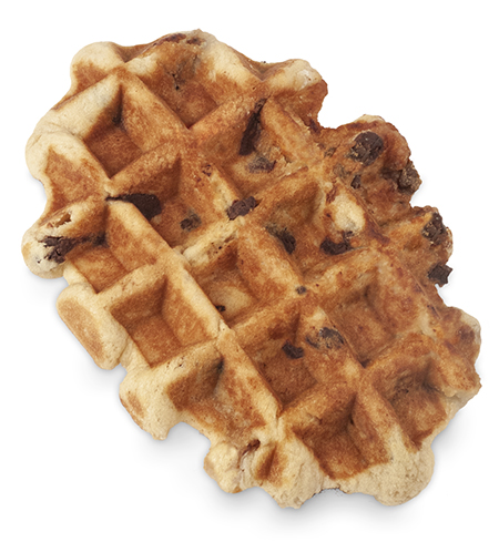 Large Dark Chocolate Chip Liège Belgian waffle