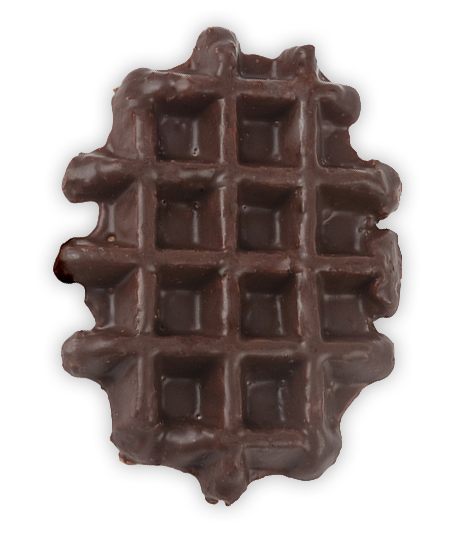 Cocoa Covered Large Liège Belgian Waffle