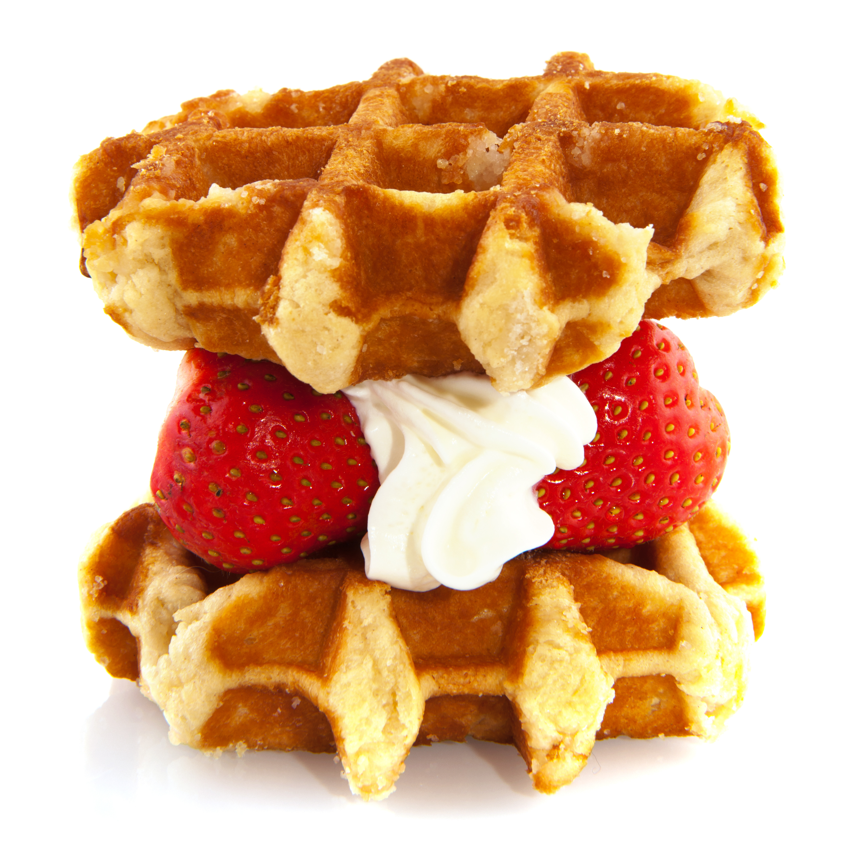 Strawberry shortcake Liège Belgian waffles