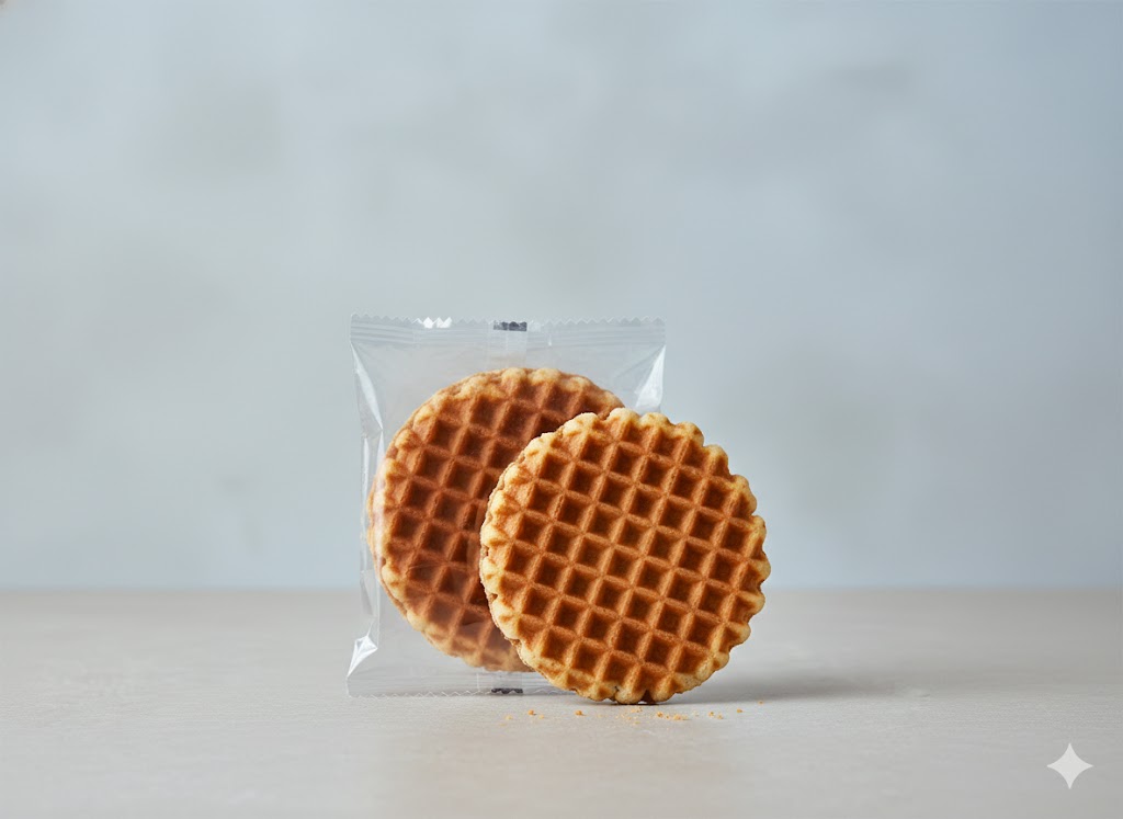 Large vanilla waffle crisp two pack