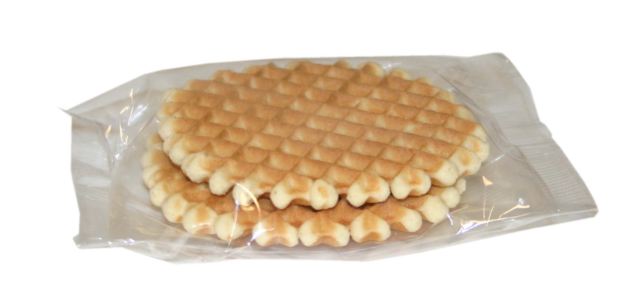 Galette style sandwich waffle with savory filling