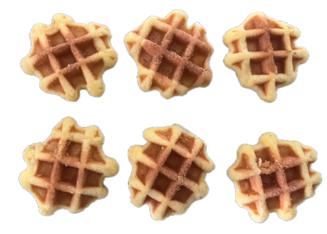 Vanilla waffle bites